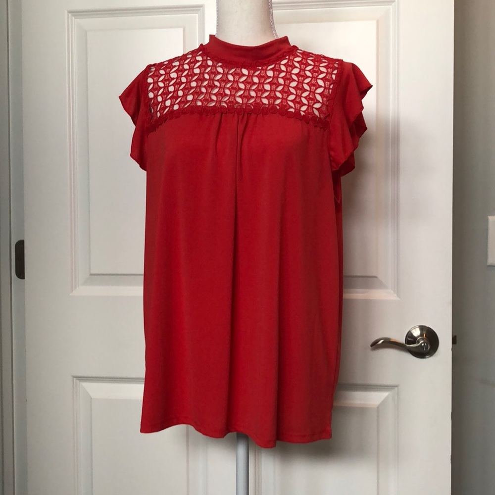Red blouse